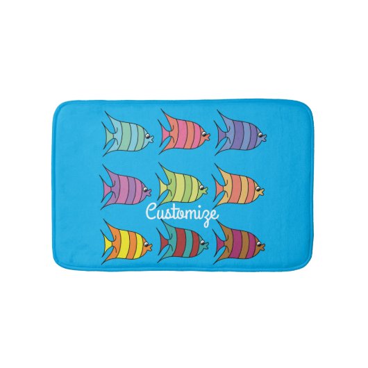 熱帯数々の魚サンダーコーブ バスマット (正面)
