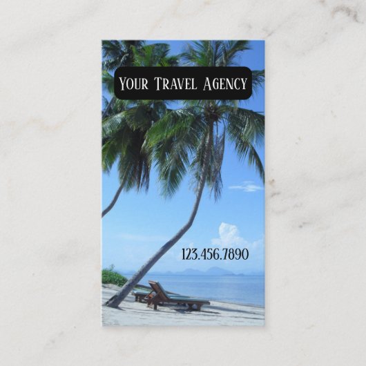 熱帯旅行代理店名刺 名刺 (正面)