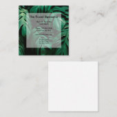 熱帯旅行専門テーマ スクエア名刺 (正面/裏面)