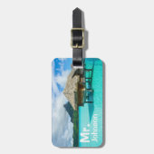 熱帯旅行荷物のラベル ラゲッジタグ (正面縦)