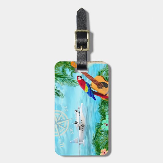 熱帯旅行 ラゲッジタグ (正面縦)