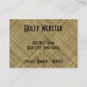 熱帯旅行 名刺 (裏面)