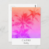 *~*熱帯旅行 – AP25パームリーフのパーソナライズ ポストカード (正面/裏面)