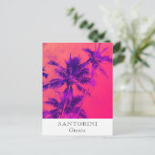 *~*熱帯旅行AP25パーソナライズ…パームリーフ ポストカード (スタンド正面)