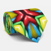 熱帯日が差すことのヴィンテージのフラクタルの万華鏡のように千変万化するパターン ネクタイ (ロール)