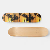 熱帯日没のスケートボード スケートボード (横)