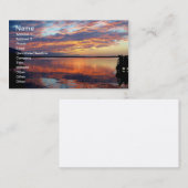 熱帯日没のフロリダの日没の名刺の写真 名刺 (正面/裏面)