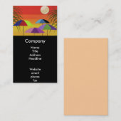 熱帯日没の名刺 名刺 (正面/裏面)