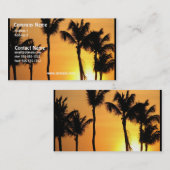 熱帯日没の名刺 名刺 (正面/裏面)