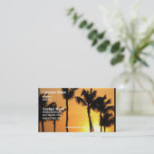熱帯日没の名刺 名刺 (スタンド正面)