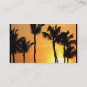 熱帯日没の名刺 名刺 (裏面)