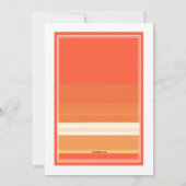 熱帯日没の招待状 招待状 (裏面)