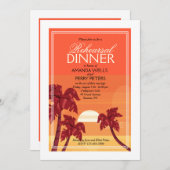 熱帯日没の招待状 招待状 (正面/裏面)