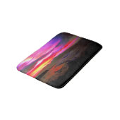 熱帯日没の風が強い島の海 バスマット (アングル)