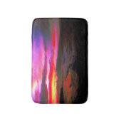 熱帯日没の風が強い島の海 バスマット (正面縦)