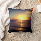 熱帯日没 クッション (ブランケット)
