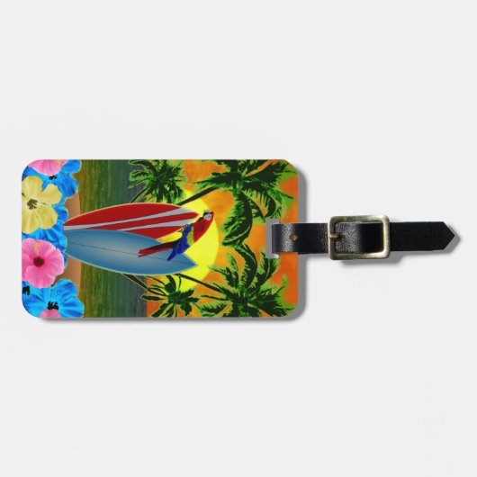 熱帯日没 ラゲッジタグ (正面横)