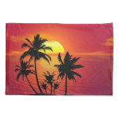 熱帯日没 枕カバー (裏面-左)