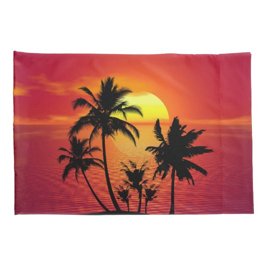 熱帯日没 枕カバー (裏面-右)