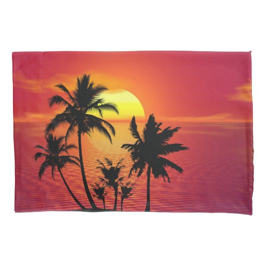 熱帯日没 枕カバー (正面左)