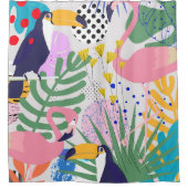 熱帯春 シャワーカーテン (正面)