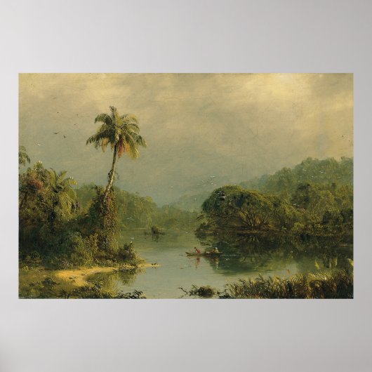 熱帯景観フレデリック・エドウィン教会 ポスター (正面)