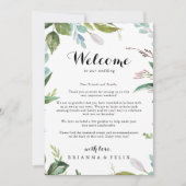 熱帯書道結婚の歓迎レター (正面)