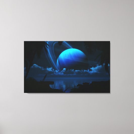 熱帯月 キャンバスプリント (正面)