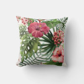 熱帯枕(白い) クッション (正面)