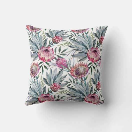 熱帯枕（白） クッション (裏面)