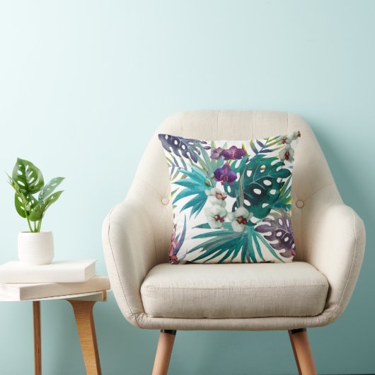 熱帯枕（白） クッション (椅子)