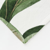 熱帯林かわいいトウカパーソナライズされたンの名前 フリースブランケット (角)