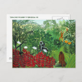 熱帯林とサル ポストカード (正面/裏面)