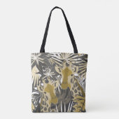 熱帯林の中でキリン。 トートバッグ (裏面)