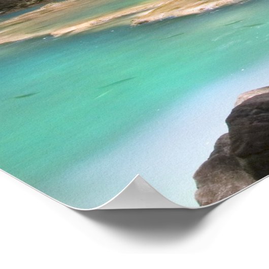 熱帯林の流れ ポスター (角)