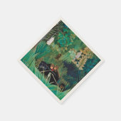 熱帯林の野生動物 スタンダードカクテルナプキン (角)