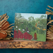 熱帯林サルと1910 (キャンバス上の油) フォトプラーク (側面)