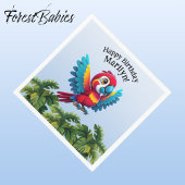 熱帯林ジャングルマコーサファリオウム スタンダードカクテルナプキン