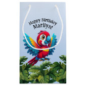 熱帯林ジャングルマコーサファリオウム スモールペーパーバッグ (裏面)