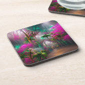 熱帯林懸命プラスティックコースター コースター (左側)