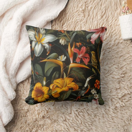 熱帯林 クッション (ブランケット)