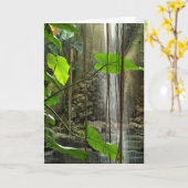 熱帯林（弔意カード） カード (黄色い花)