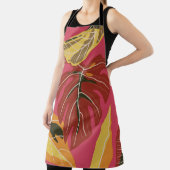 熱帯林。抽象芸術自然イラストレーションパット エプロン (インサイチュ)