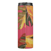 熱帯林。抽象芸術自然イラストレーションパット タンブラー (裏面)