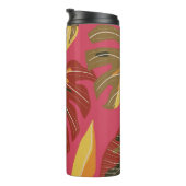 熱帯林。抽象芸術自然イラストレーションパット タンブラー (回転右)