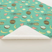 熱帯果実のドードルパターン シェルパブランケット (3/4)