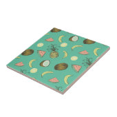 熱帯果実のドードルパターン タイル (側面)