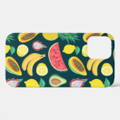 熱帯果実の継ぎ目のない模様 Case-Mate iPhoneケース (裏面 (横))