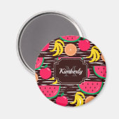 熱帯果実パターン マグネット (正面/裏面)