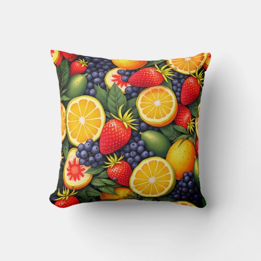 熱帯果実ピロークッション クッション (正面)
